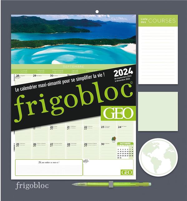  Frigobloc Mensuel 2024 Photos à personnaliser (de sept. 2023 à  déc. 2024): 9782809683349: Collectif: Libros