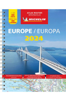 Europe 2024 - atlas routier et touristique (a4-spirale)