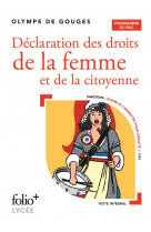 Declaration des droits de la femme et de la citoyenne