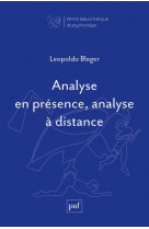 Analyse en presence analyse a distance