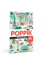 Poppik - tour du monde / world tour  - 1 poster + 71 stickers repositionnables