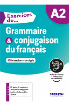 Exercices de grammaire et conjugaison a2 - livre