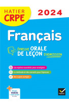 Francais - crpe 2024-2025 - epreuve orale d-admission
