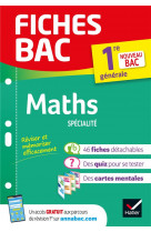 Fiches bac maths 1ere (specialite) - nouveau programme premiere generale