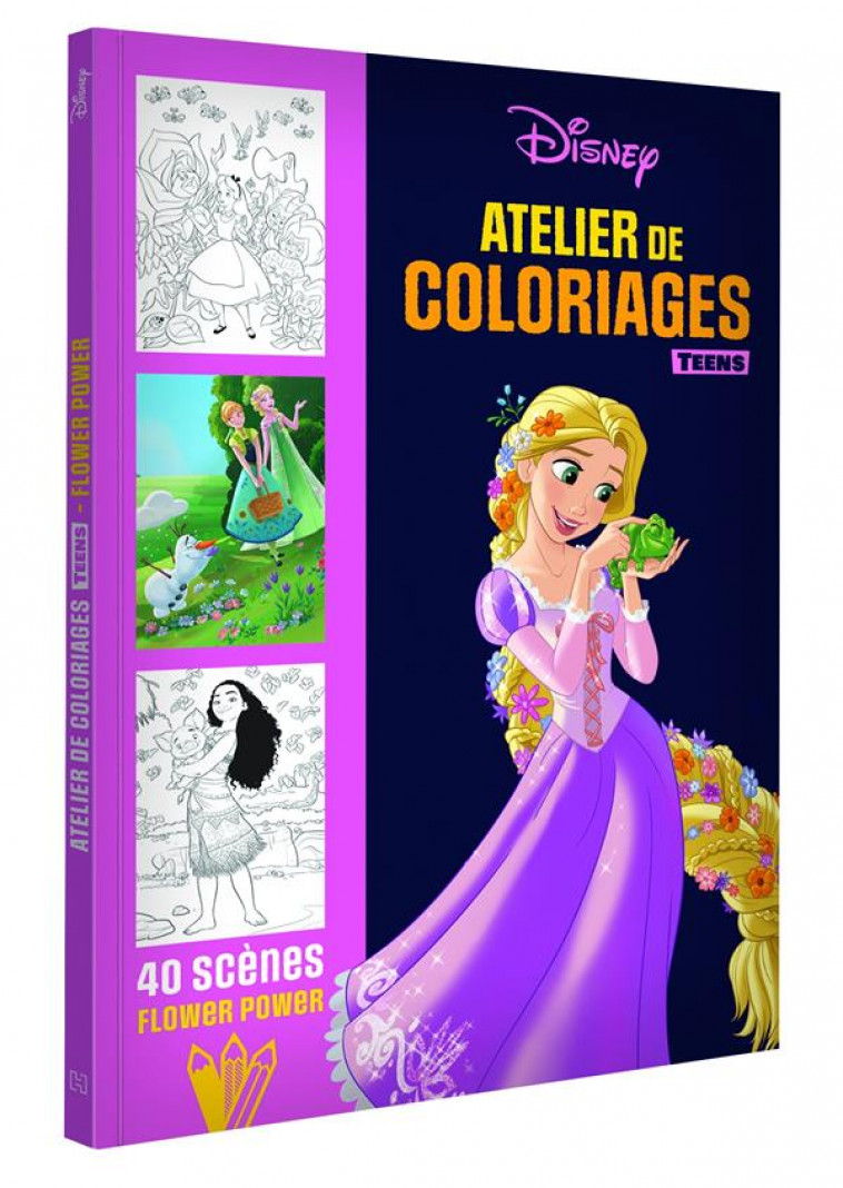 ATELIER DE COLORIAGES TEENS FLOWER POWER - Loisirs créatifs - Jeunesse -  Librairie La Préface